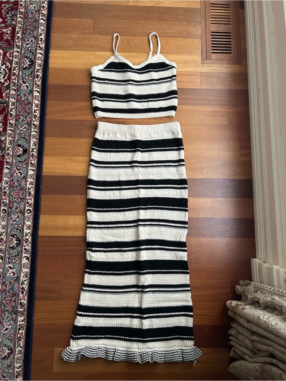 Knit tank and maxi shirt XS/S